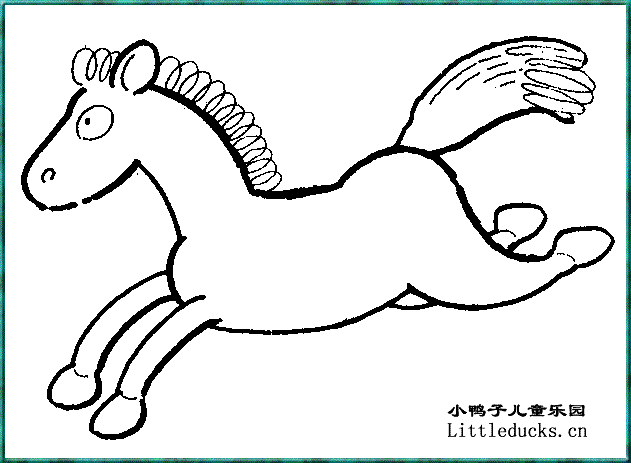 马的简笔画图片9