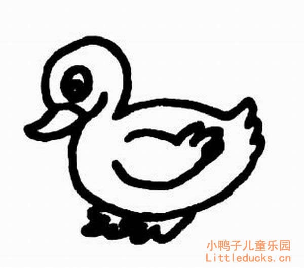 温柔的小鸭子简笔画图片