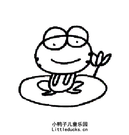 青蛙的简笔画十四