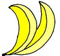 香蕉的简笔画图片大全