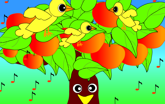 幼儿故事视频:苹果树和小鸟