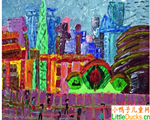 儿童画画大全繁华的温州世纪广场