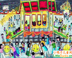 泰国儿童绘画作品庆典