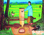汶莱儿童画作品欣赏农村生活