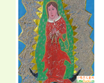 瓜地马拉儿童绘画作品圣母像