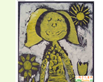 拉脱维亚儿童画作品欣赏阳光小女孩