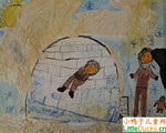 斯洛伐克儿童画作品欣赏爱斯基摩人