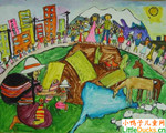 玻利维亚儿童绘画作品移居至城市