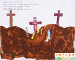 巴拉圭儿童绘画作品基督真情