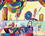 罗马尼亚儿童画作品欣赏马戏团表演