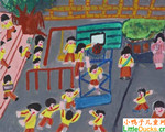 香港儿童画画图片校园