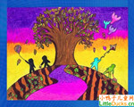 印尼儿童画作品欣赏风筝