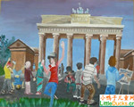 德国儿童画画大全柏林-世界的一角