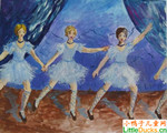 波兰儿童画画图片芭蕾舞