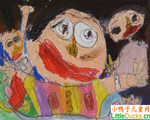 马来西亚儿童绘画作品玩游戏