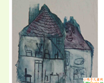 捷克儿童画作品欣赏房屋