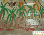 帛琉儿童画作品欣赏帛琉风情