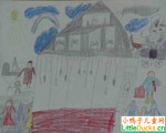 国外儿童画画大全我们的学校