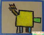 奥地利儿童绘画作品立方形的猫