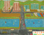 香港儿童绘画作品香港新市镇之沙田
