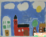 丹麦儿童绘画作品公园
