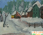 意大利儿童画画大全雪景