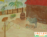 苏利南儿童绘画作品后院