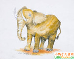 澳洲儿童绘画图片大象