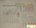 塞内加尔儿童画作品欣赏蔬菜园艺