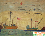 智利儿童画画大全战舰