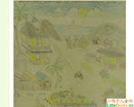 海地儿童绘画作品街景