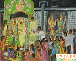 马来西亚儿童绘画作品印度婚礼