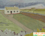 爱尔兰儿童绘画作品爱尔兰风景