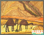 沙乌地阿拉伯儿童画画大全沙漠环境