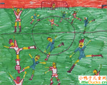 沙乌地阿拉伯儿童画画大全足球比赛