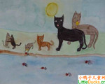 比利时儿童绘画作品Cat’s Meal