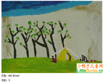 澳洲儿童绘画图片露营