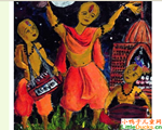 印度儿童画画作品咏