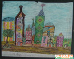香港儿童画画大全现代都市