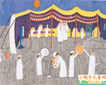 卡达王国儿童画作品欣赏表演