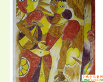 斯里兰卡儿童画作品欣赏汲水女
