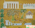 关岛儿童绘画作品风景
