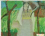 约旦儿童画画图片女人