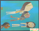南非儿童画画图片戏水乐