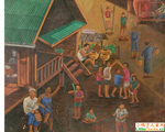 泰国儿童画作品欣赏泰国民俗游戏