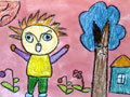 儿童画作品欣赏练歌水粉画