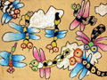儿童画作品欣赏蜻蜓飞舞水粉画