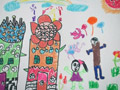 儿童画作品欣赏创意家园水粉画