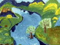 儿童画作品欣赏风景水粉画