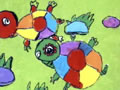 儿童画作品欣赏乌龟兄弟水粉画